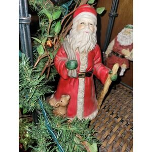 7" Vintage Mera Vic Wind Up Musical Father Christmas Santa